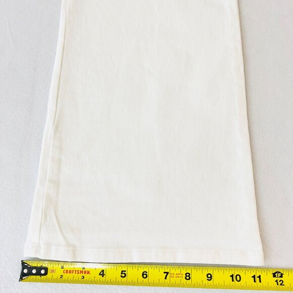 Gloria Vanderbilt Amanda Stretch Bootcut White Jeans  Slimming Panel Size 18 NWT - Picture 14 of 15